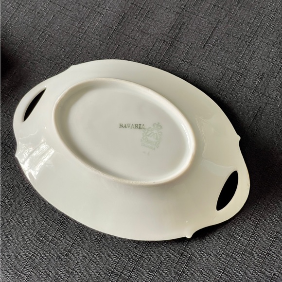 Moschendorf Bavaria Nut Dish Set Handpainted Vintage Dishes Roses 5-piece - Picture 4 of 8